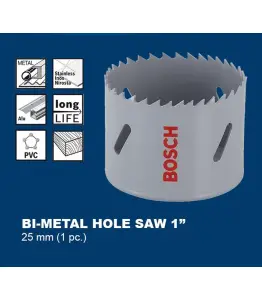 Scie-trepan hss bimetal 25 mm 1&Prime; BOSCH acc