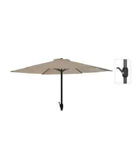 Parasol 3M Taupe Canne En Aluminium