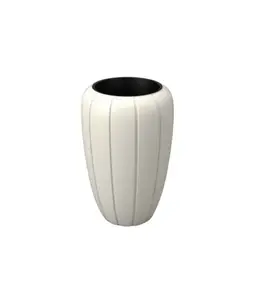 Pot De Fleurs Gaja Haut Blanc
