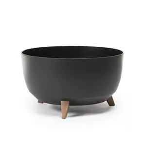 Pot De Fleurs Roma 47Cm Noir