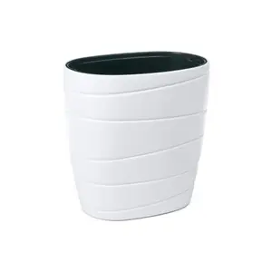 Pot De Fleurs Passa Oval Haut Blanc