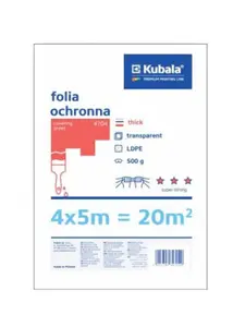 Feuille Couverture Super Puissant 4X5M 500 G Transparent