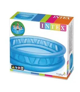 Piscine gonflable rond 666l 188x46cm Bleu