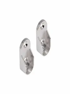 Support Latéral 144 Pour Tube Ovale Chromé 2 Pièces