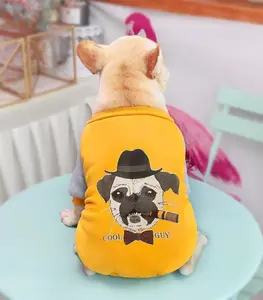 Pull Bouldogue En Coton Jaune M