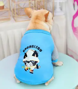 Pull Bouldogue En Coton Bleu M