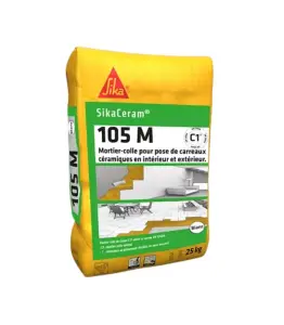 Sikaceram 105 blanc de 25kg