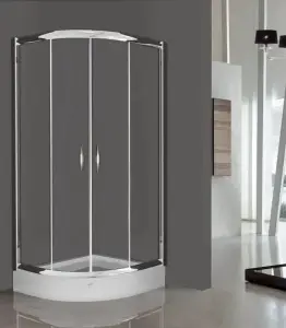Cabine De Douche Ovale 5Mm 80 X 80 X 190 Cm