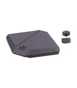 Pieds De Parasol 49 X 49X 8,7 Cm 25 Kg Anthracite