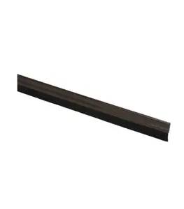 Bas de porte adhésif en aluminium brun 1M