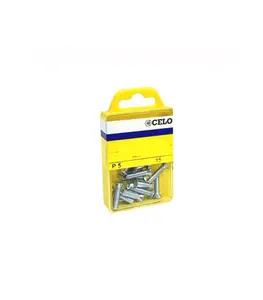 Blister Vismetrique Tete Fraisée M4X25 Mm Zingue