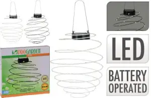 Lanterne Solaire Pour Balcon En Spirale Blanche