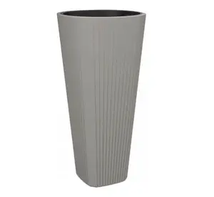 Pot De Fleurs Muza Dimensions 39*81Cm Disponible Couleur Taupe