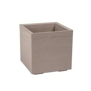 Parterre De Fleurs Karo Ecologique En Plastique Couleur Bois Clair