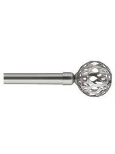 Kit extensible 210‑380 cm ø19cm embout retro argent