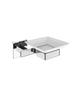 Porte Savon Luxe Verre Givre