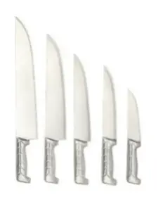Couteau professionnel 7 pouces avec manche en acier inoxydable