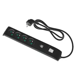 Bloc multiprise 4x2p+t + usb