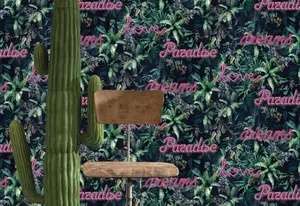 Papier Peint Paradise Neon Fushia