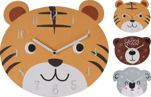 Horloge murale en forme d'animal