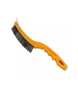 Brosse à fil avec grattoir 3×19 cm