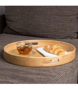 Plateau en bambou rond 40cm