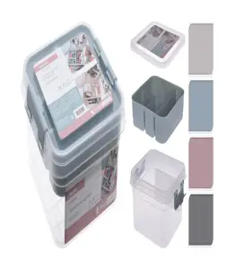 Organisateur En Plastique 5X19Cm 3 Assortis