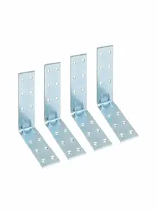 Équerre 80X80X30 Mm Acier Zingué 4 Pièces