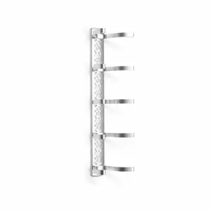 Porte Habit Alu 5 Crochets Silver
