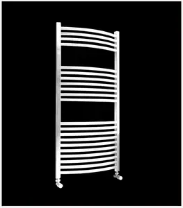 Sèche-Serviettes Électrique Courbe 500W Blanc