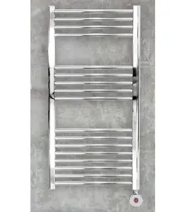 Sèche-serviettes électrique courbe chrome 300w