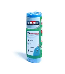 Sacs Poubelle Parfumés Bleu 15 Unités 30 L Igor