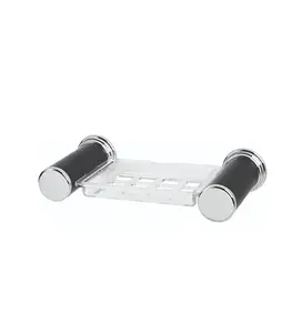 Porte Savon Danubio Noir/Chrome