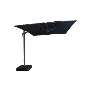 Parasol Deporte Inclinable 3X4M Incl Dalle Marron