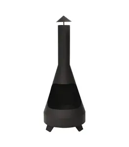 Cheminée de terrasse noir
