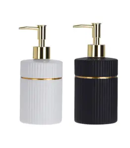 Distributeur De Savon Blanc/Noir/Doré