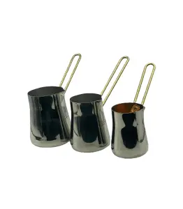 Zizoua 3 tasses en inox