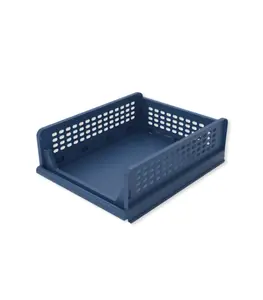 Bac pliable de rangement bleu