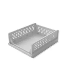 Bac pliable de rangement blanc