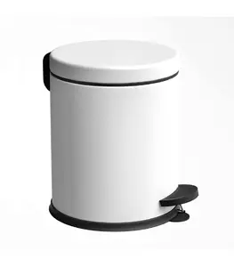 Poubelle À Pédale 3 L Blanc