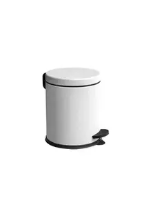 Poubelle À Pédale 5 L Couleur Blanc