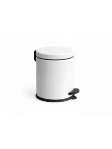 Poubelle À Pédale 12 L Couleur Blanc