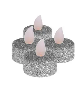 Tealight Led 4Pcs Silver