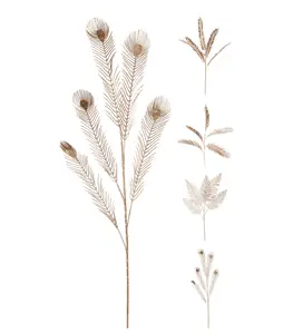 Branche décorative 70cm dorée 4 assortis