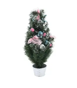 Sapin De Noël Artificiel Avec Neige Et Décorations 60 Cm