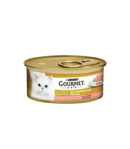 Pat chat gourmet mousselines au saumon 85g