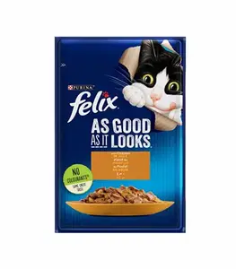Pochon Chat Felix Poulet En Gelee 85Gr