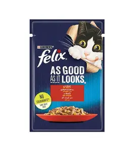 Pochon Chat Felix Boeuf 85Gr