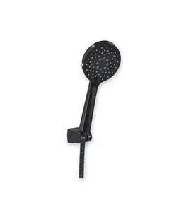 Douchette À Main 11Cm En Acier Inoxydable 3 Fonctions Noir