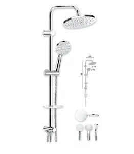Set Dch Duschal Jojo Chrome Ds-1490